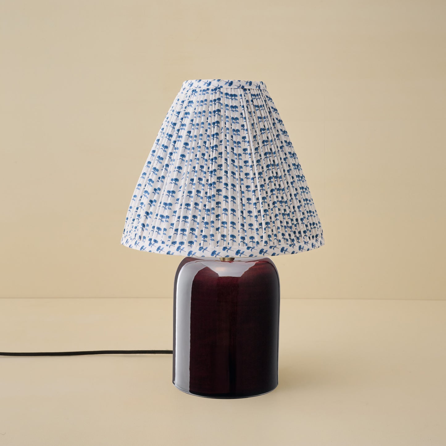 Farrah Table Lamp - Deep Burgundy
