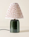 Farrah Table Lamp - Textured Green