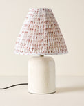 Farrah Table Lamp - Textured Cream