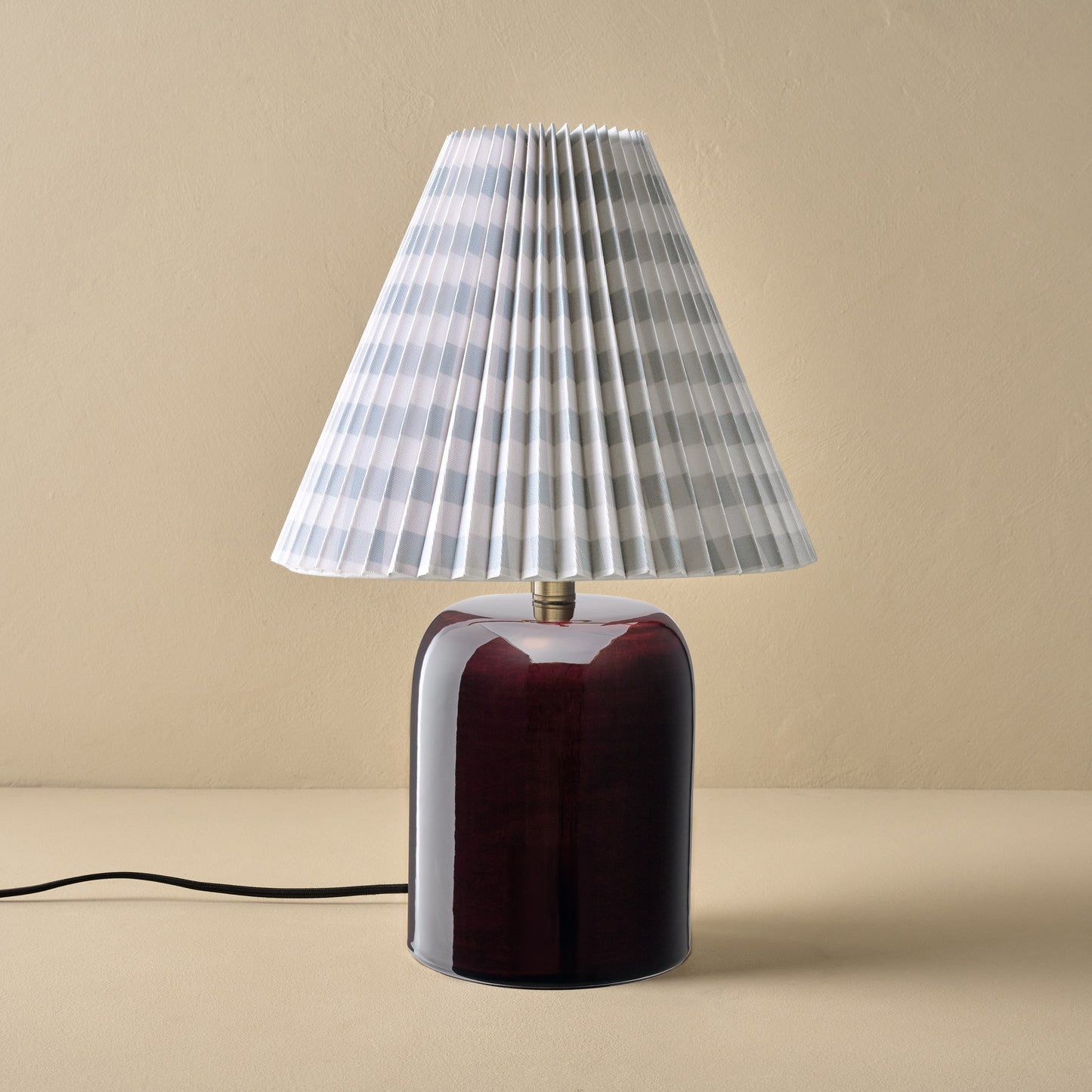Farrah Table Lamp - Deep Burgundy
