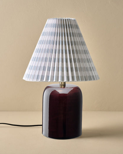 Farrah Table Lamp - Deep Burgundy