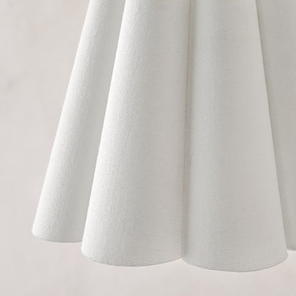 Fluted Scallop Hardwired Wall Sconce close up of scallop detail