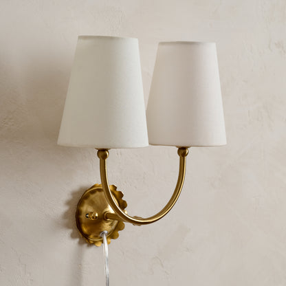Gemma Antique-Inspired Double Sconce