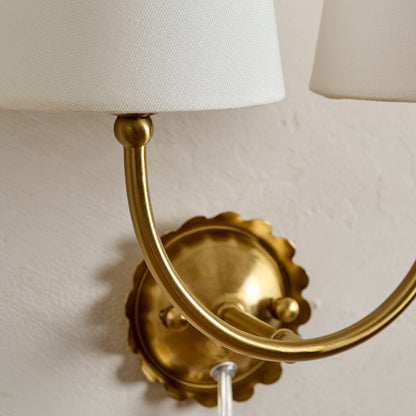 Gemma Antique-Inspired Double Sconce
