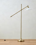 Marjorie Milk Glass Floor Lamp