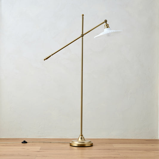 Marjorie Milk Glass Floor Lamp