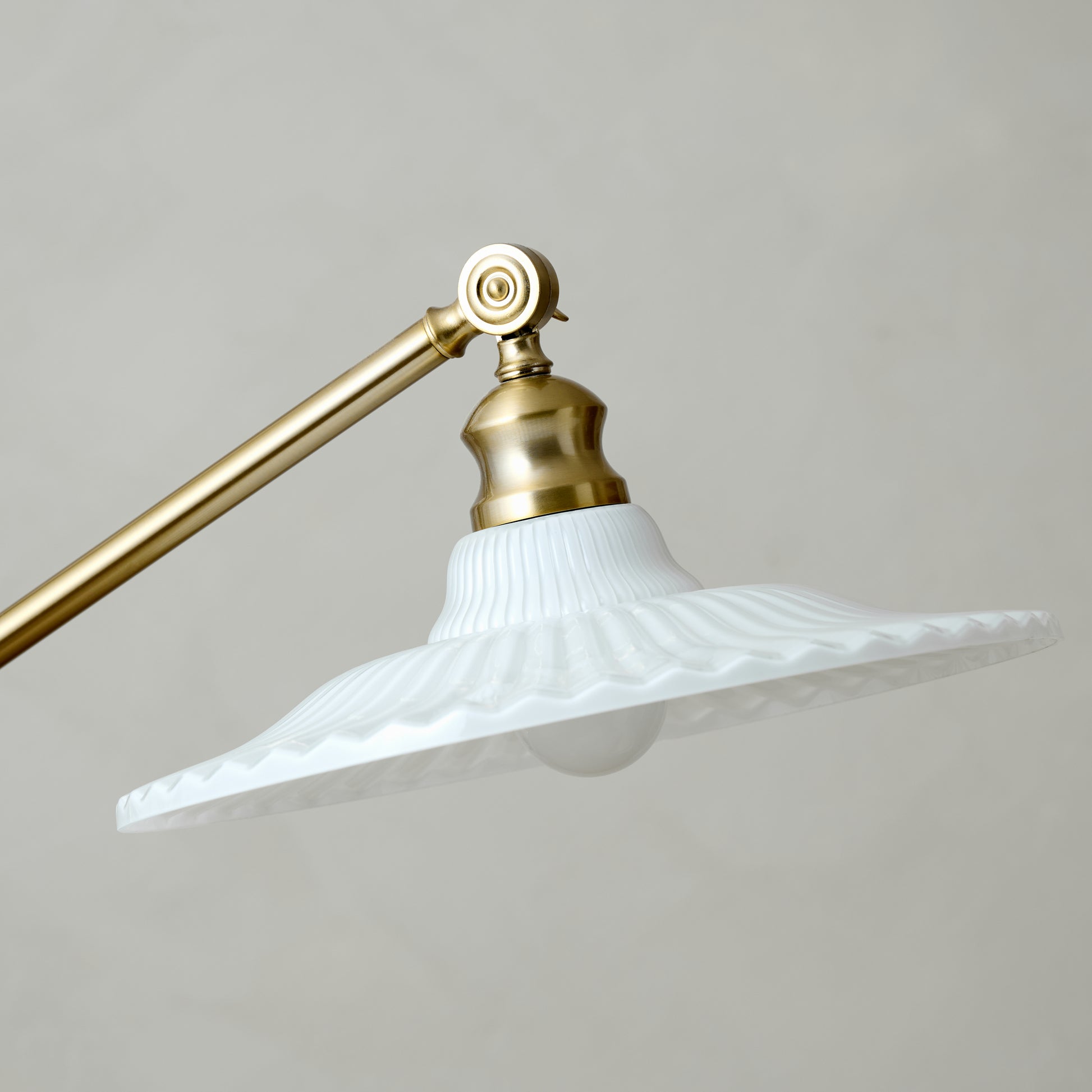 Marjorie Milk Glass Floor Lamp
