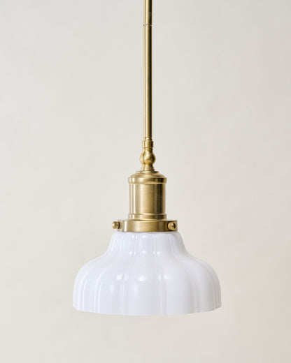 Polly Milk Glass Pendant