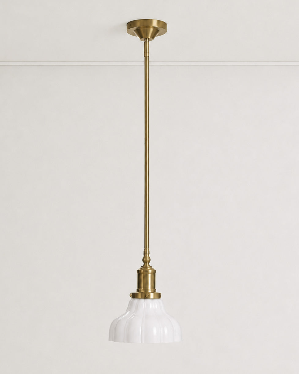 Polly Milk Glass Pendant