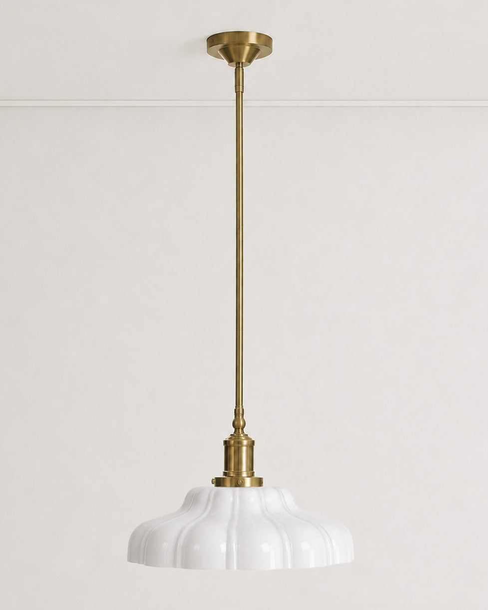 Polly Milk Glass Pendant