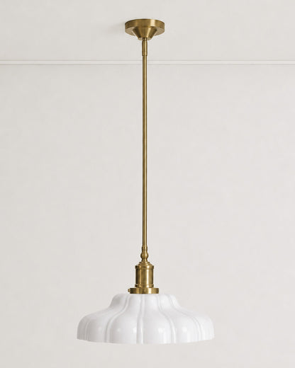 Polly Milk Glass Pendant