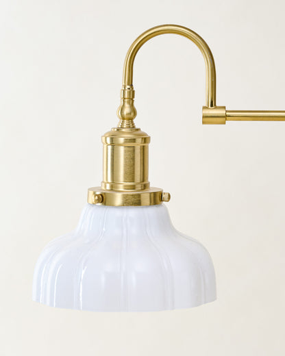 Polly Milk Glass Chandelier