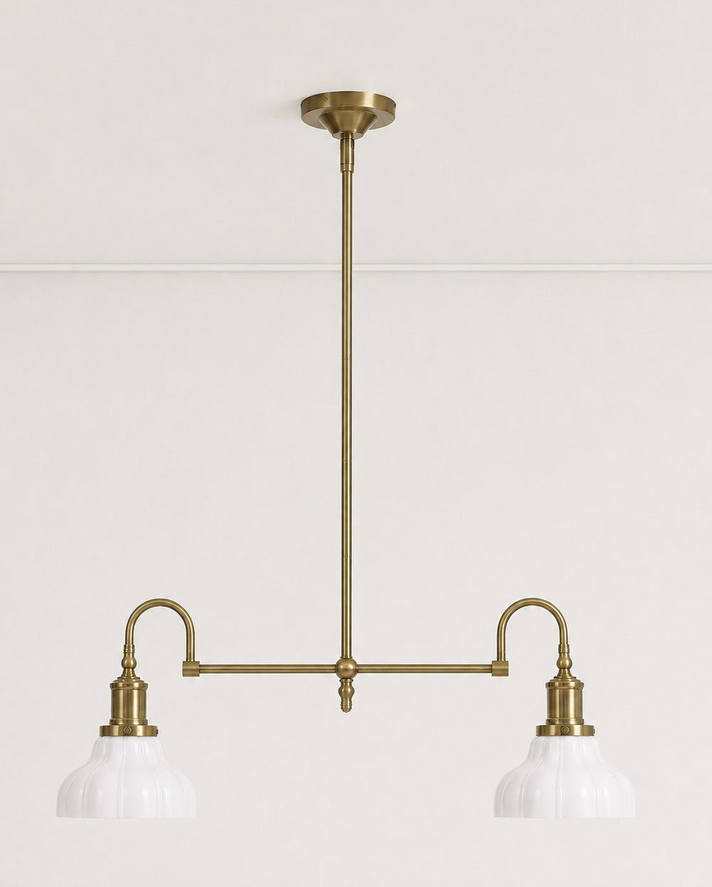 Polly Milk Glass Chandelier