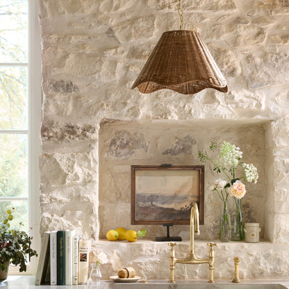 Lucinda Pendant (Large) in kitchen over sink