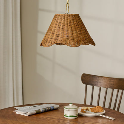 Lucinda Pendant (Small) in kitchen over dining table