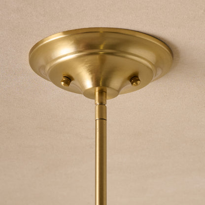 Fluted Scallop Chandelier close up of base