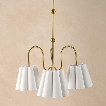 Fluted Scallop Chandelier