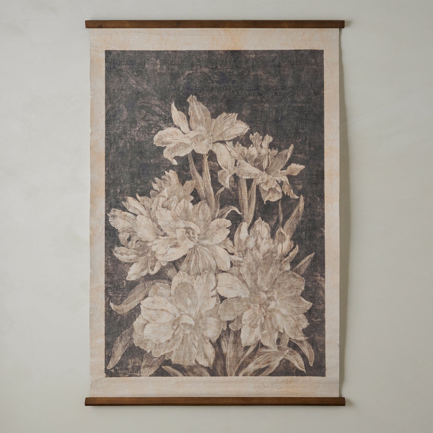 Vintage Bloom Sketch Tapestry
