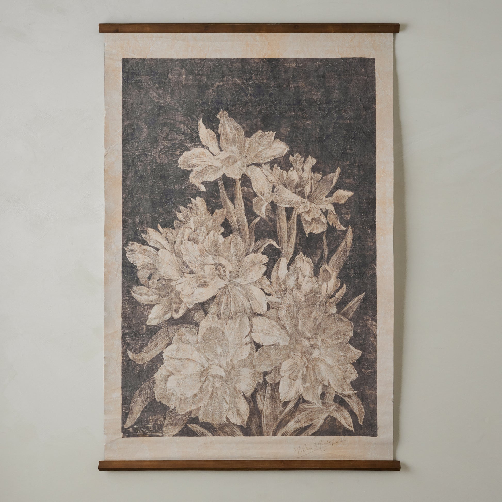 Vintage Bloom Sketch Tapestry