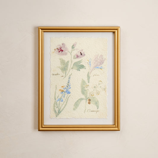 Watercolor Floral Framed Print