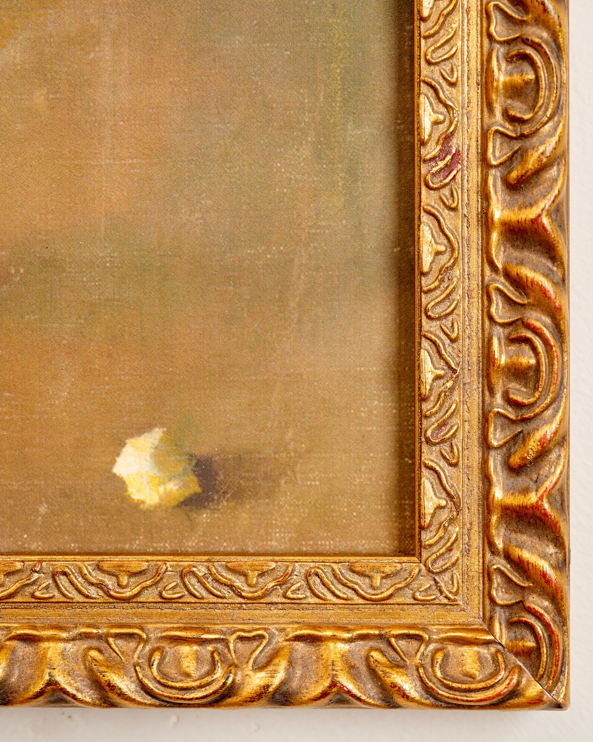 Still Life - Fruit Harvest Framed Art corner up close