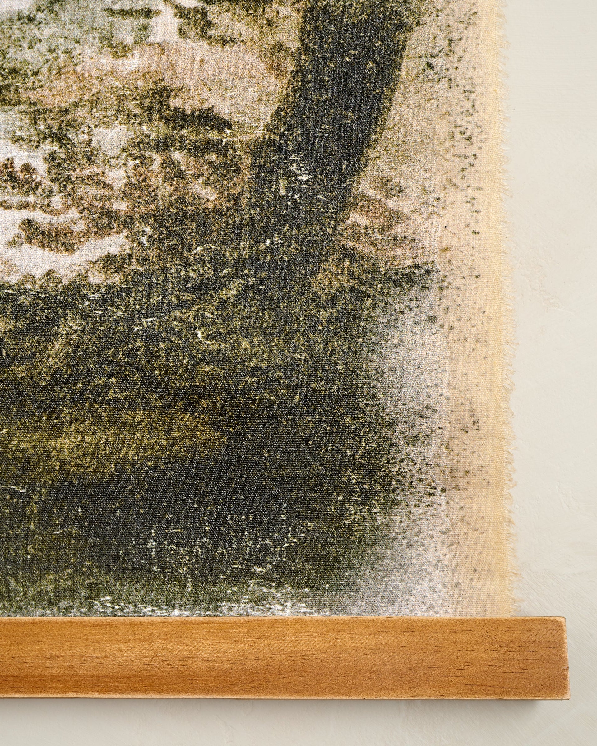 Mountainview Woven Tapestry corner up close