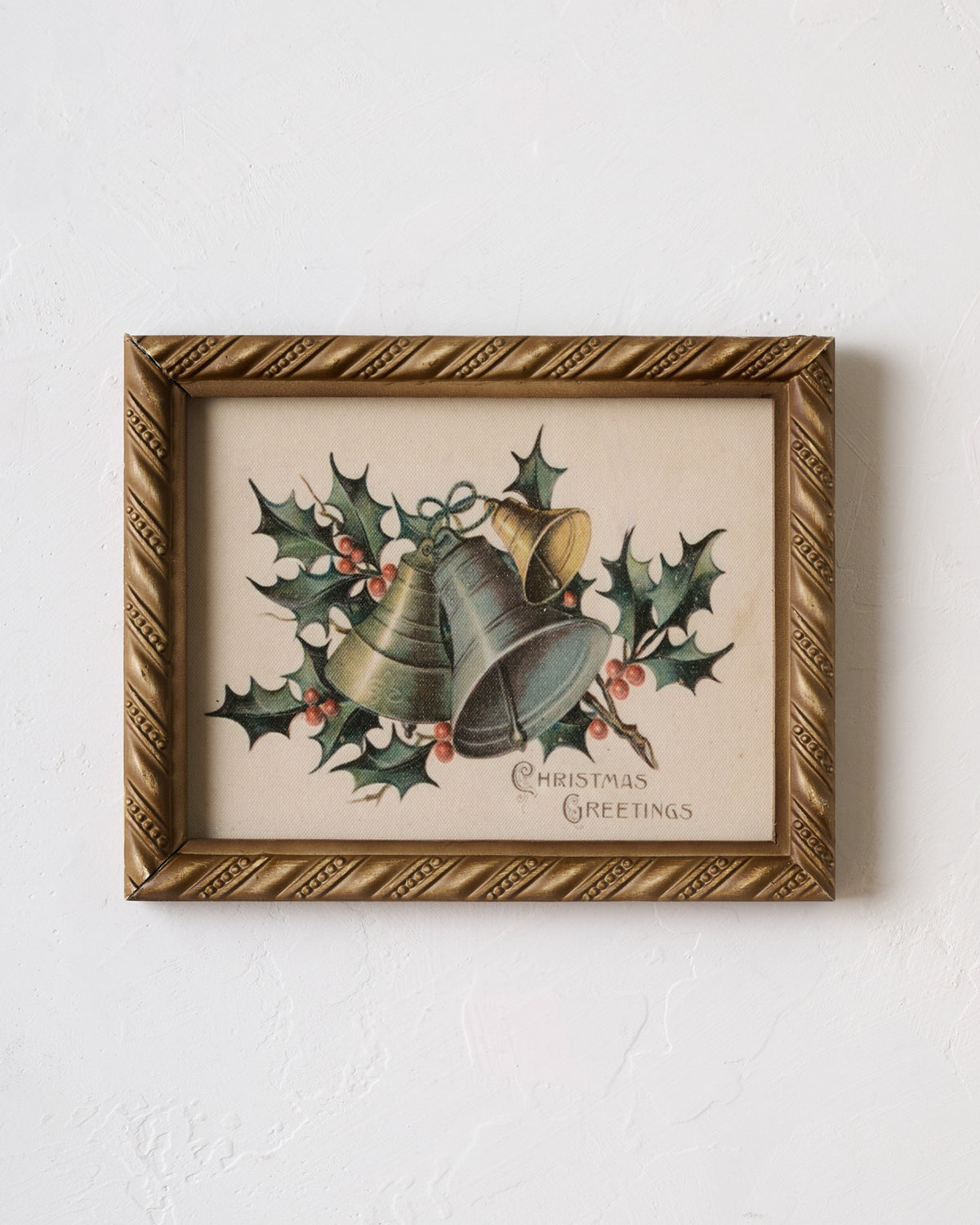 Vintage Christmas Greetings Framed Print