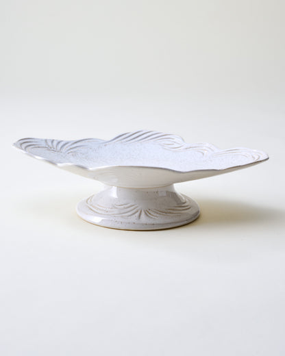 Sandra Stoneware Footed Tray