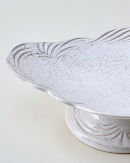 Sandra Stoneware Footed Tray