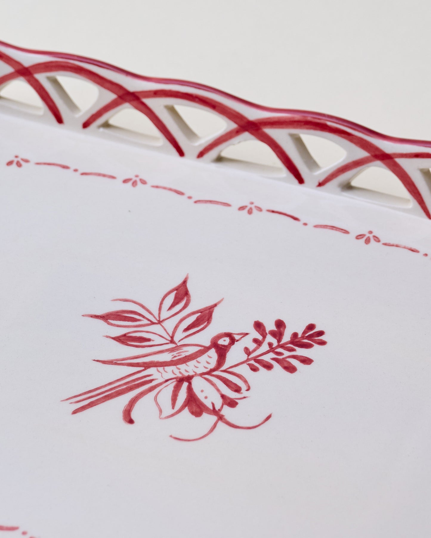 Heirloom Noel Ceramic Hand-Painted Tray