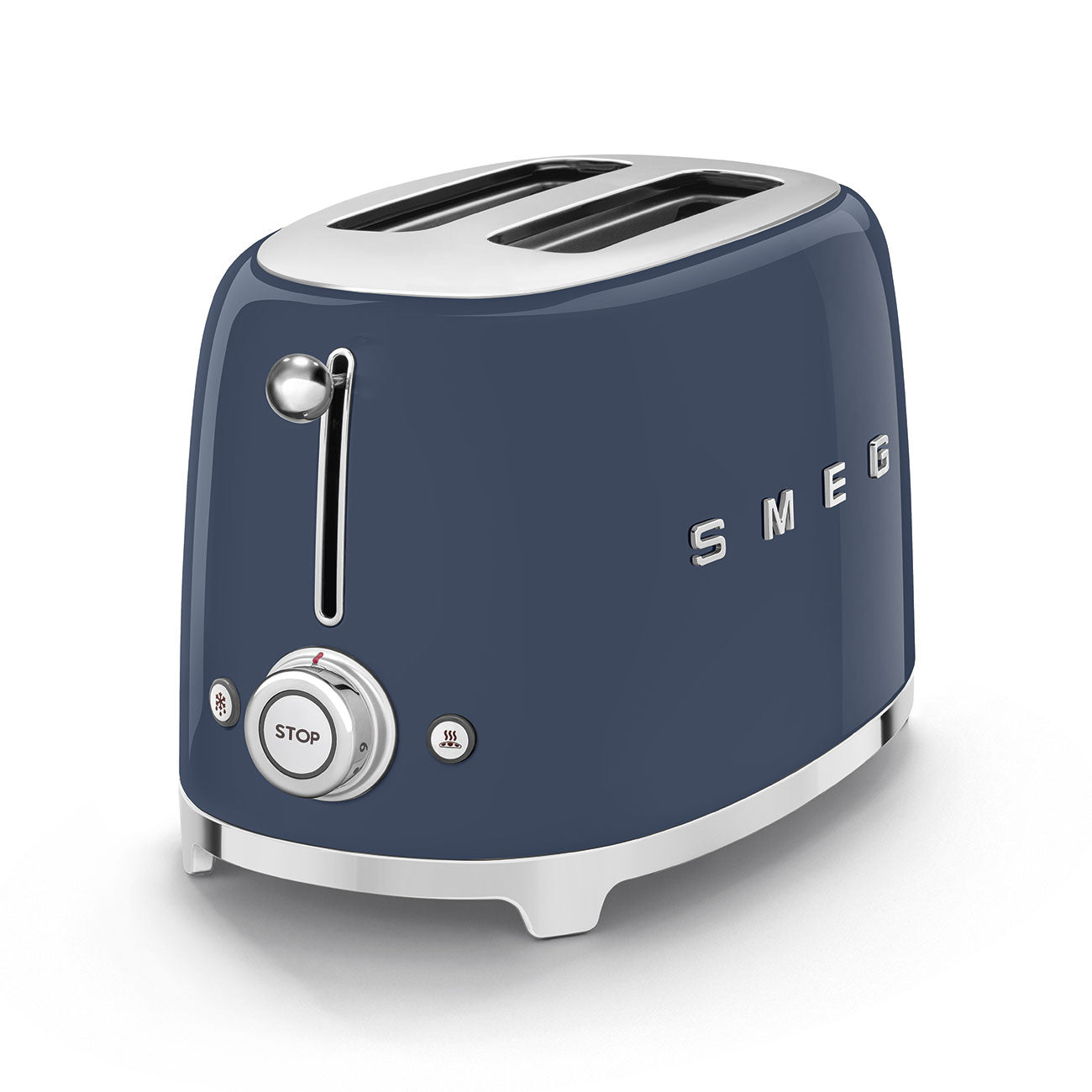 smeg two slice toaster in navy