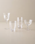 Vintage-Inspired Etched Glass Drinkware Bundle