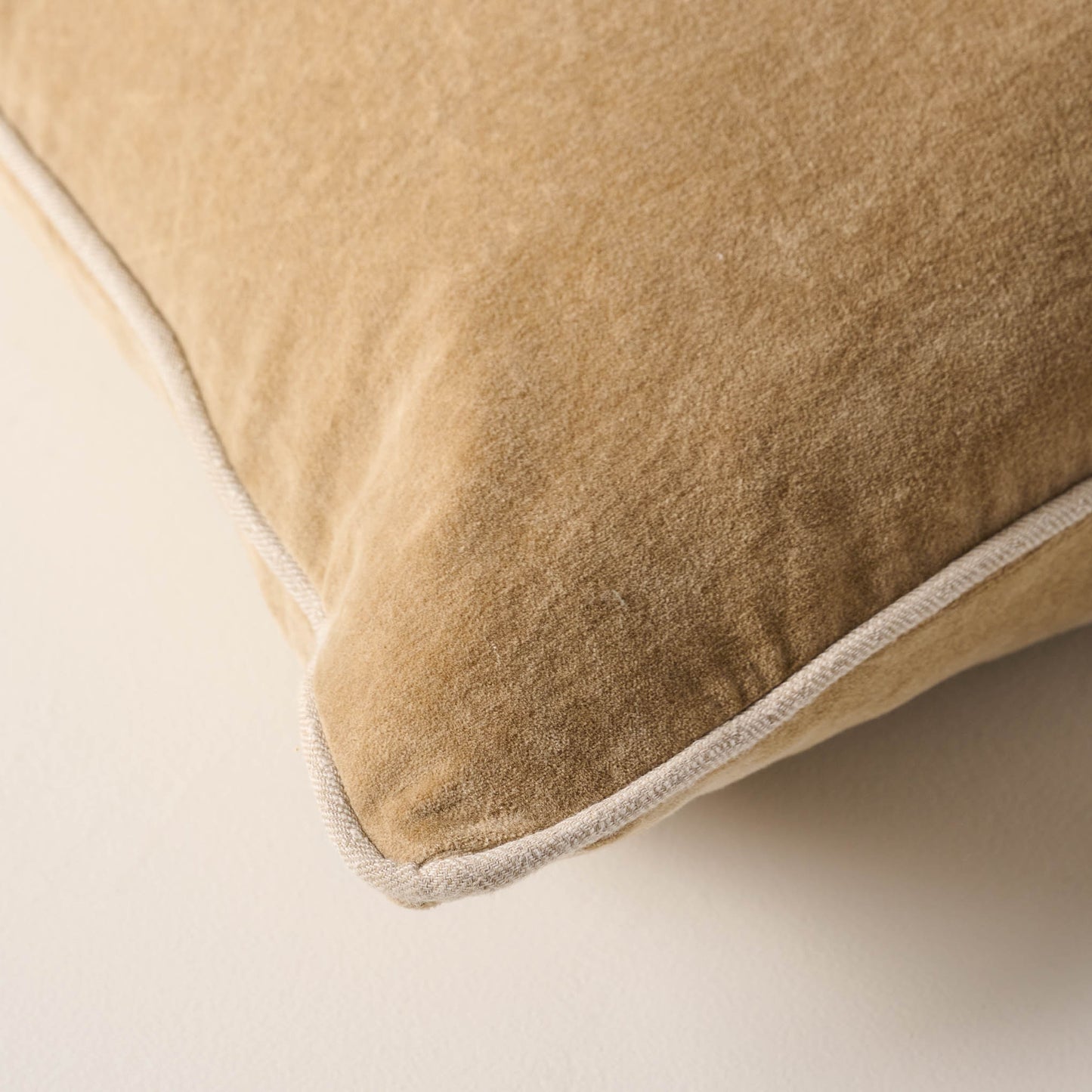 Heirloom Velvet Large Lumbar Pillow wheat close up
