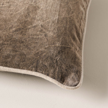 Heirloom Velvet Large Lumbar Pillow desert close up