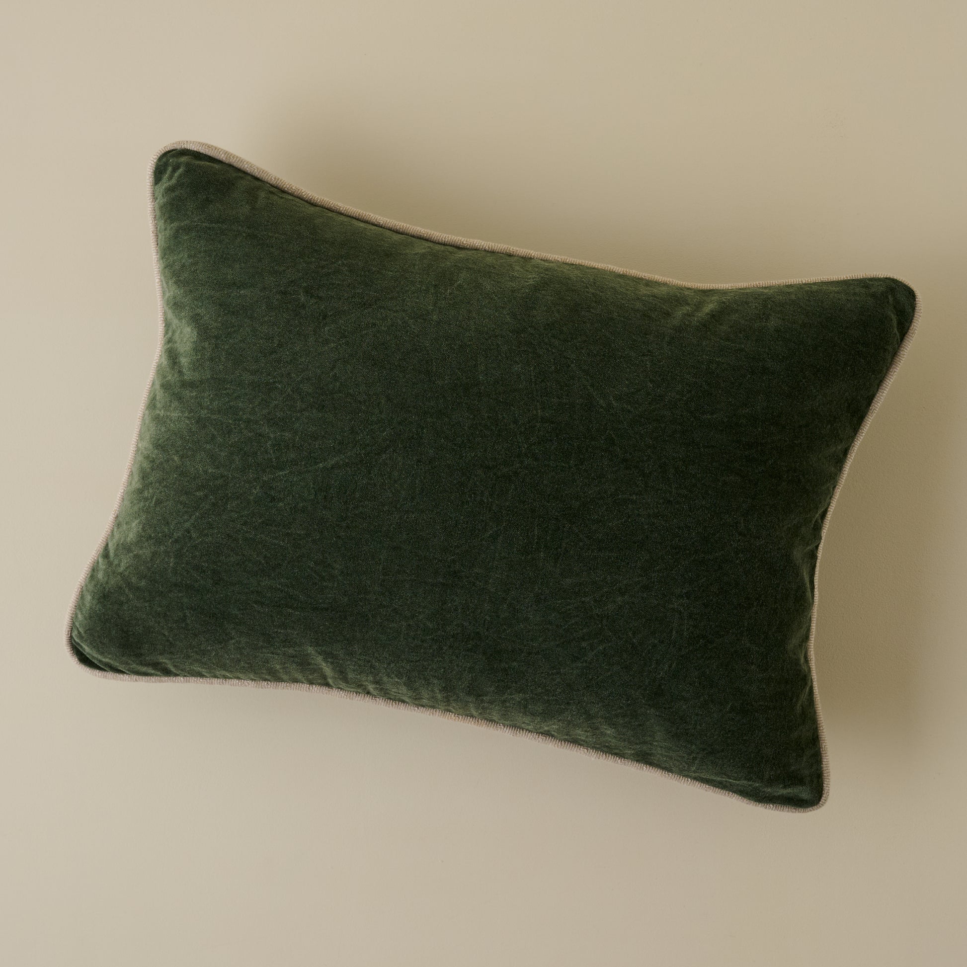 Heirloom Velvet Lumbar Pillow - Forest Green