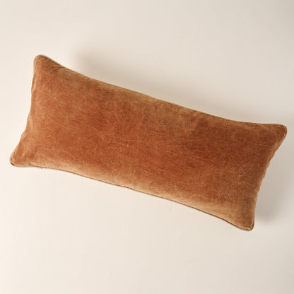 Heirloom Velvet Large Lumbar Pillow in Hazel
