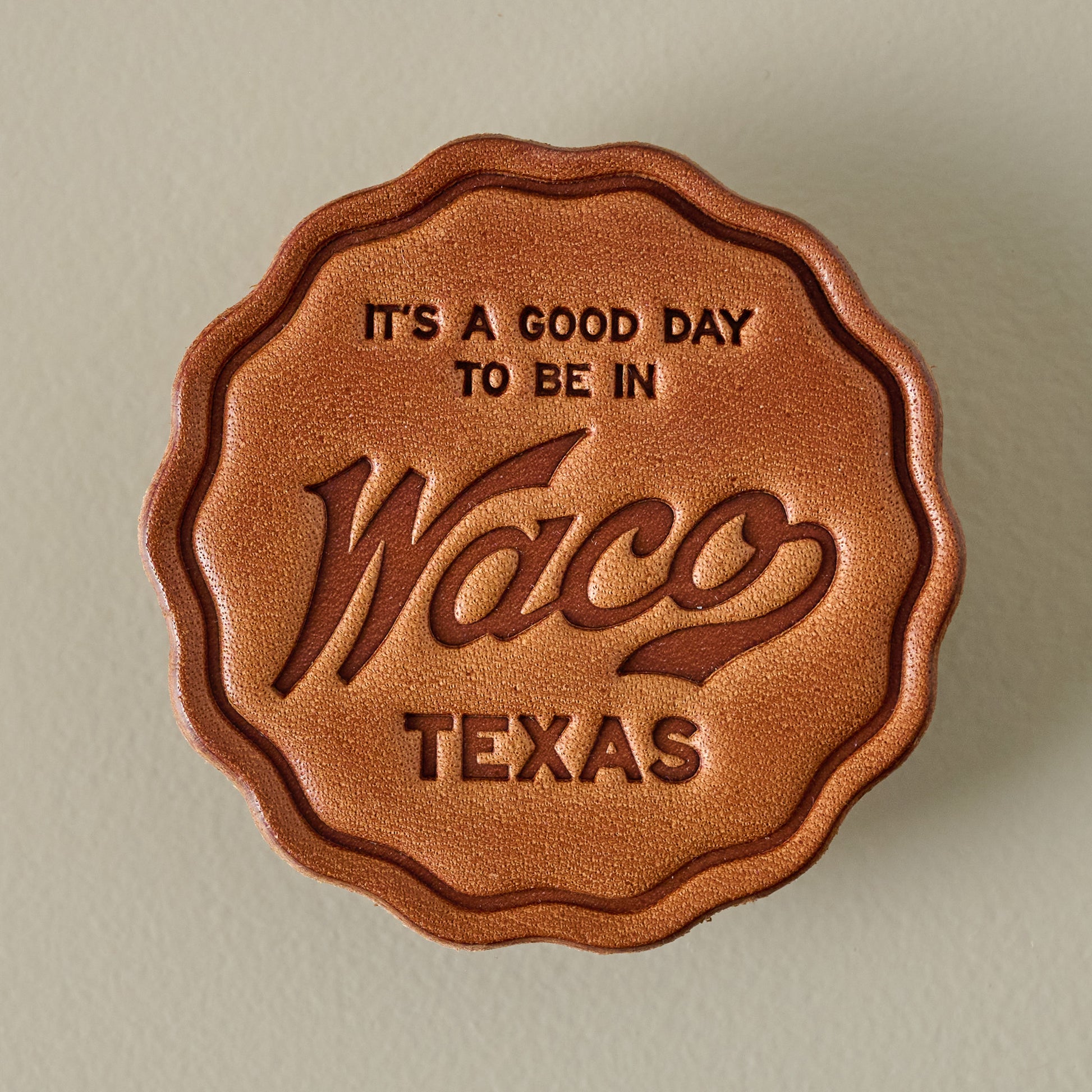 Waco Leather Magnet