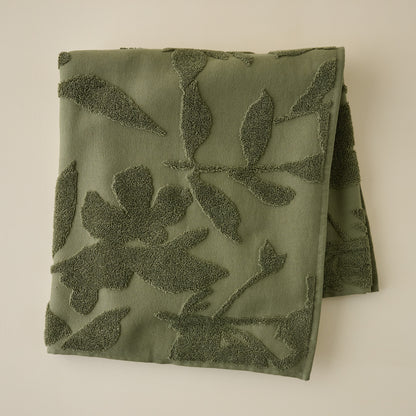 Winter Moss Floral Jacquard Towel - Bath Towel