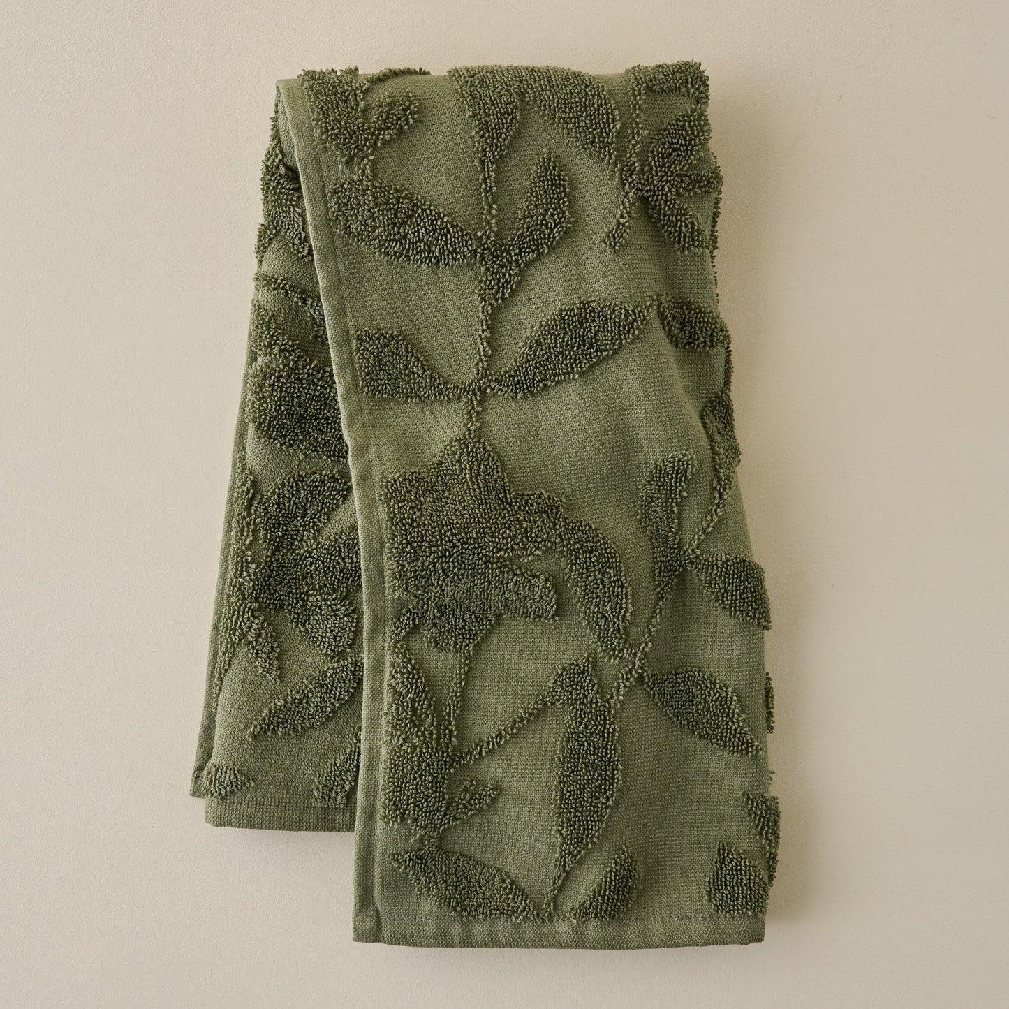 Winter Moss Floral Jacquard Towel - Hand Towel