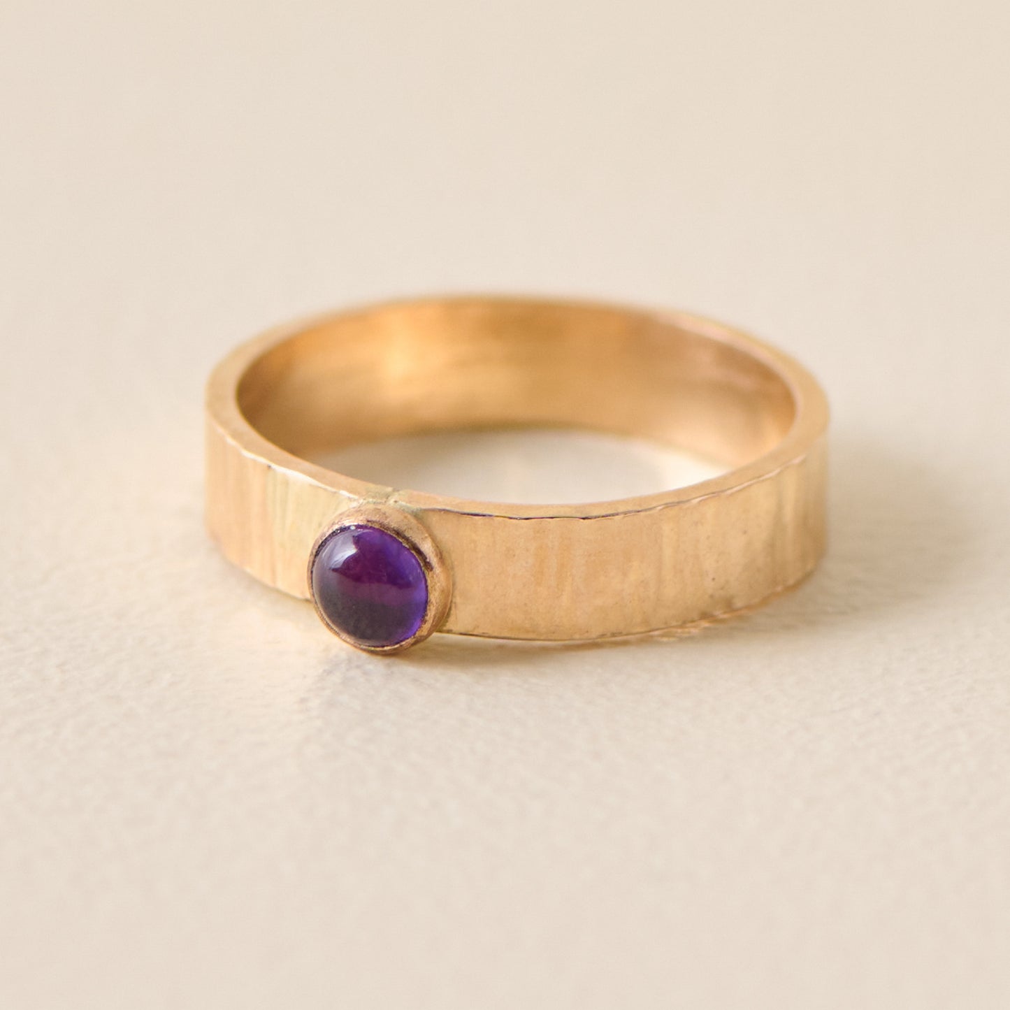 February Sunrise Birthstone Ring