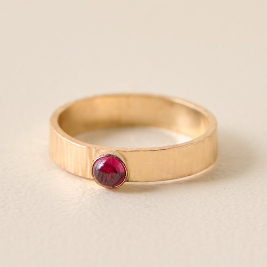January Sunrise Birthstone Ring