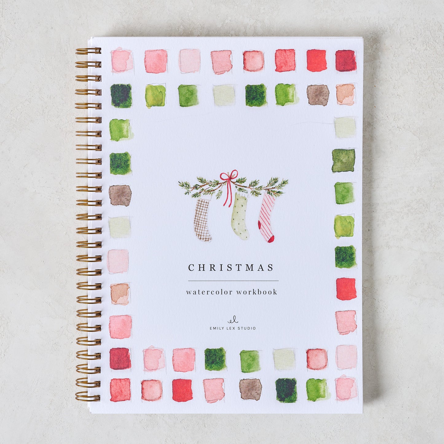 Christmas Watercolor Workbook cover