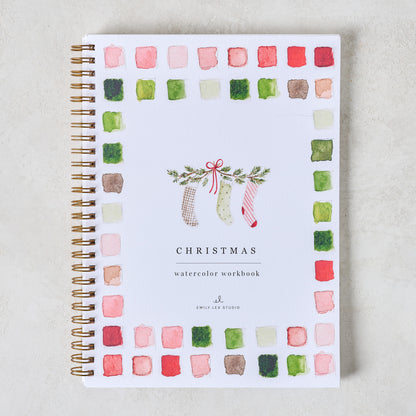 Christmas Watercolor Workbook cover
