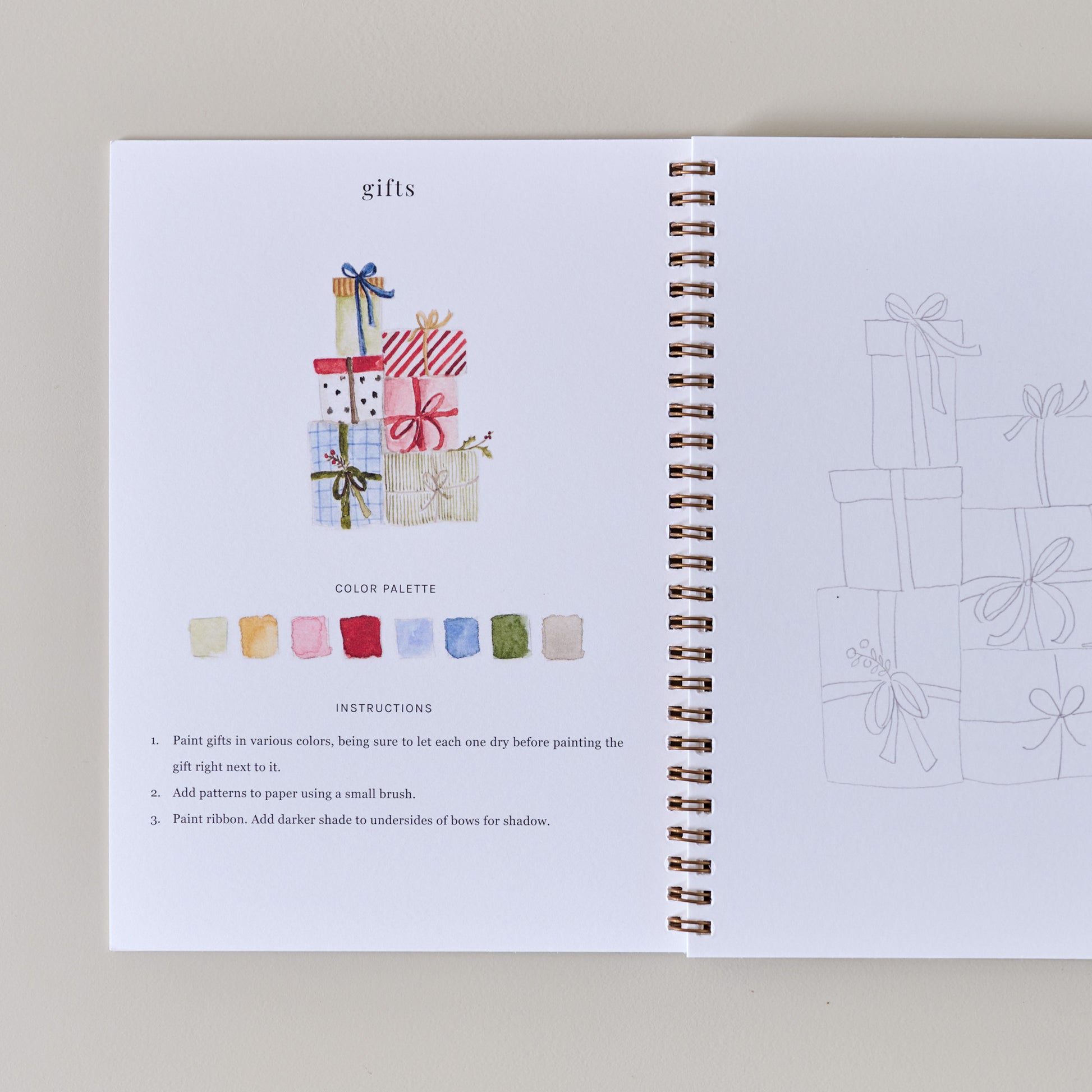 Nutcracker Watercolor Workbook page