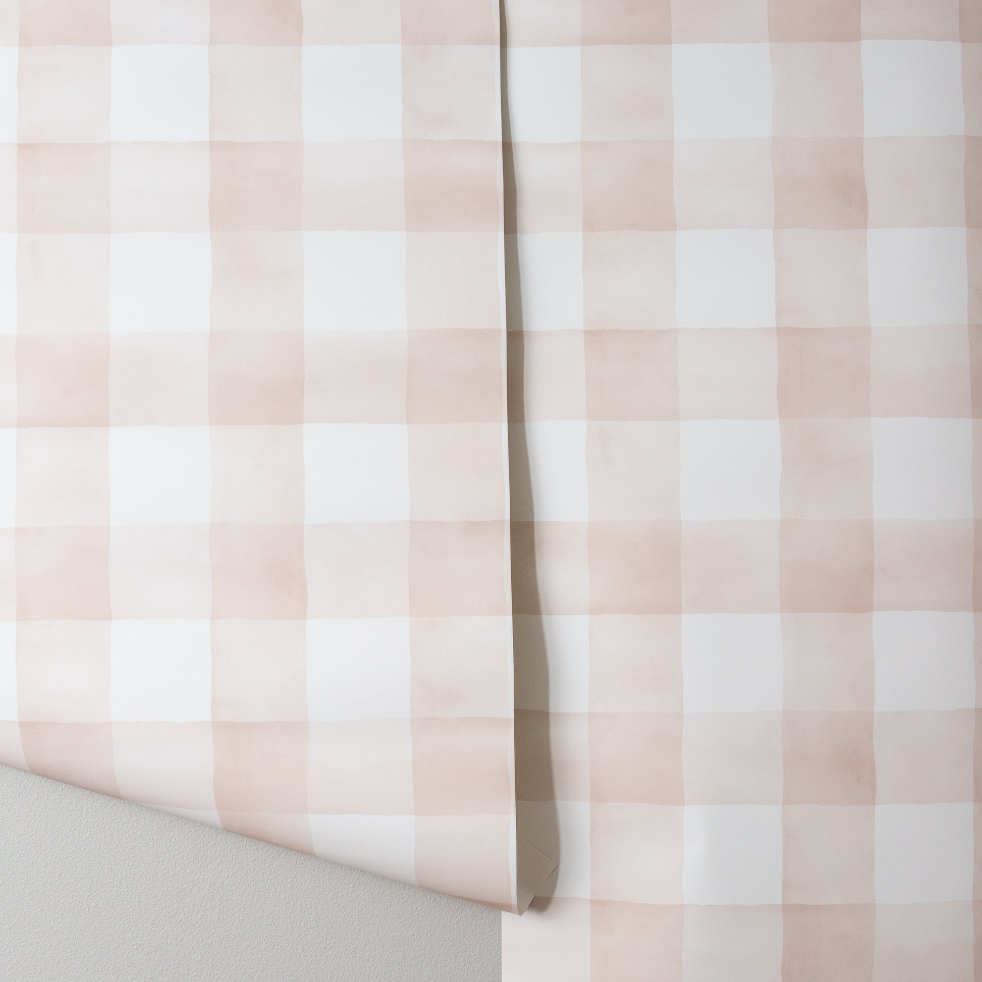 Watercolor Check Wallpaper