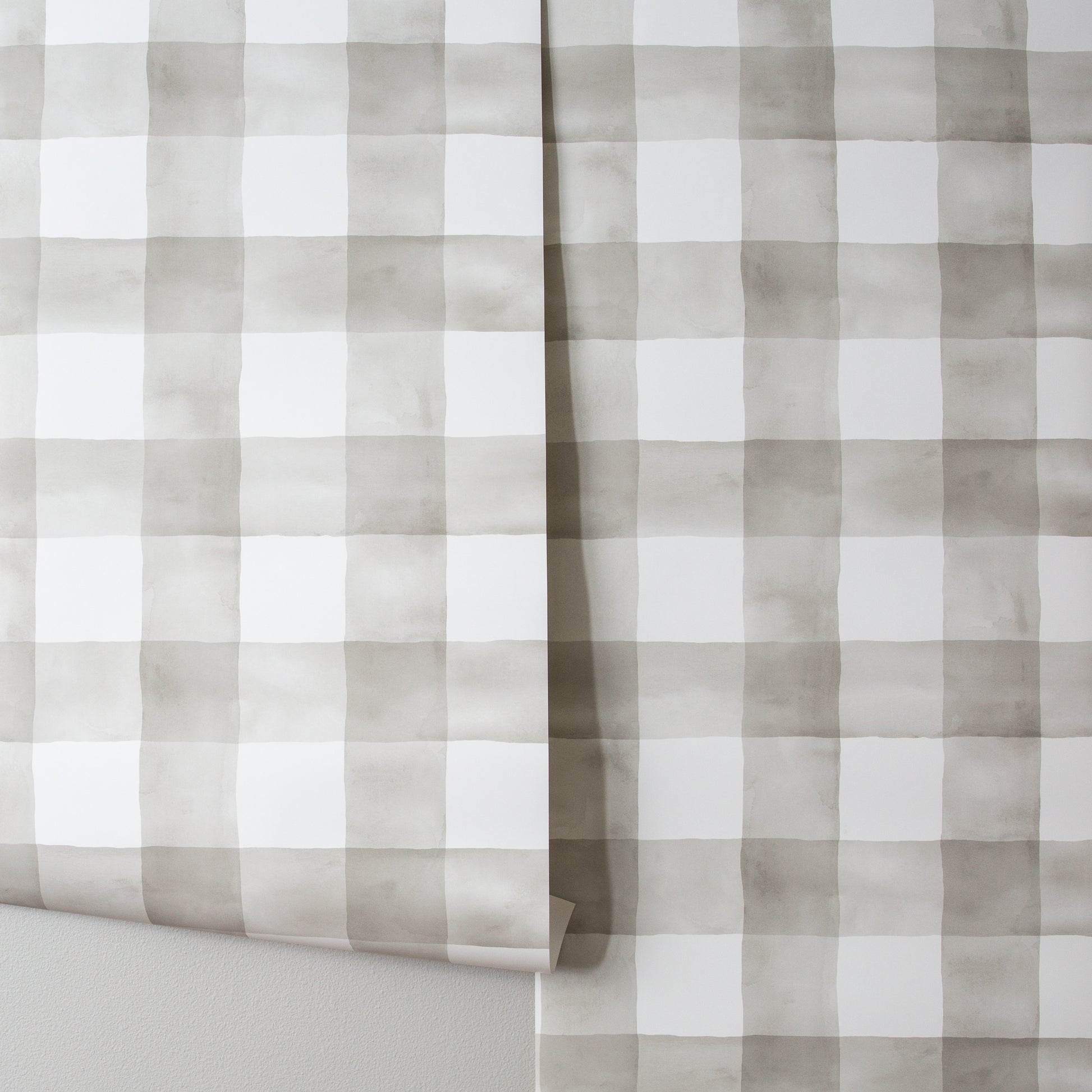 Watercolor Check Wallpaper