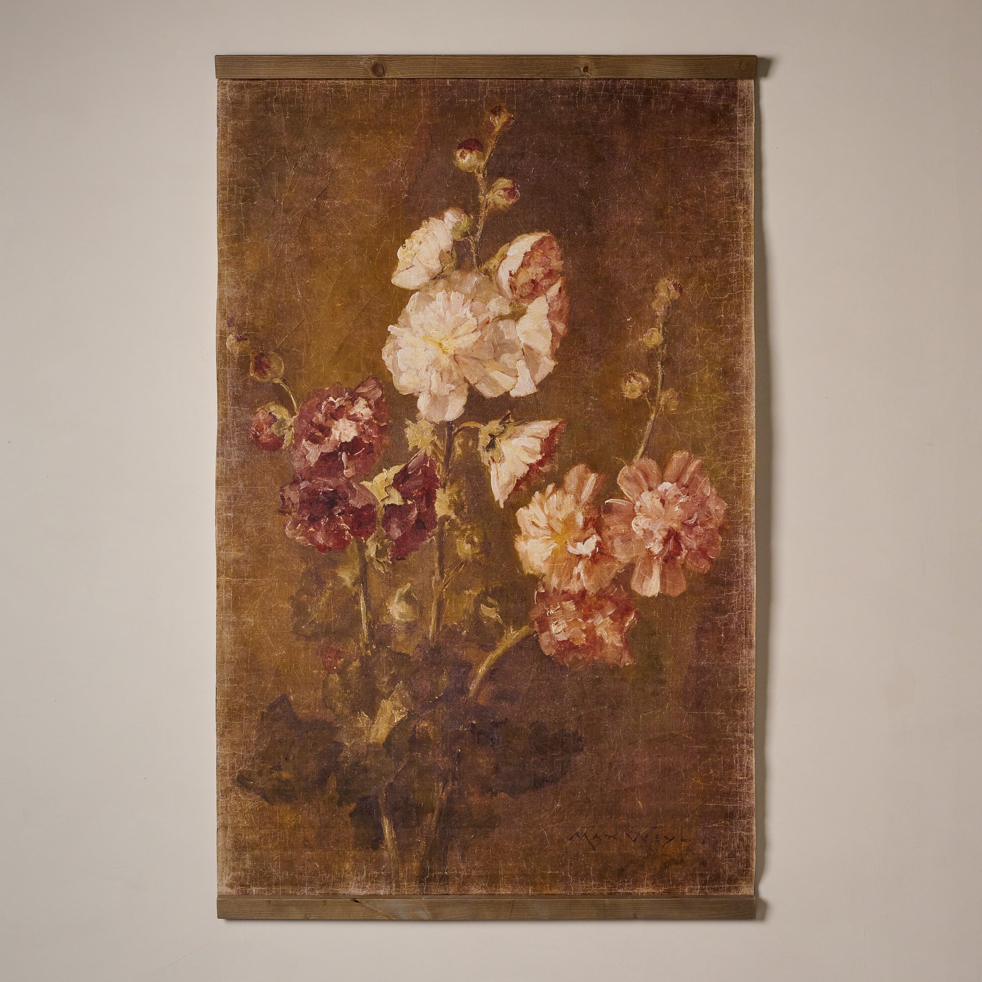 Floral Trio Vintage Tapestry