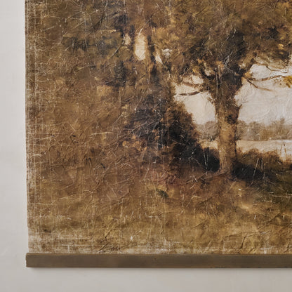 Oversized Spring Stillness Landscape Tapestry close up view