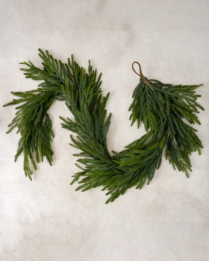 Real Touch Norfolk Pine Garland - 72"