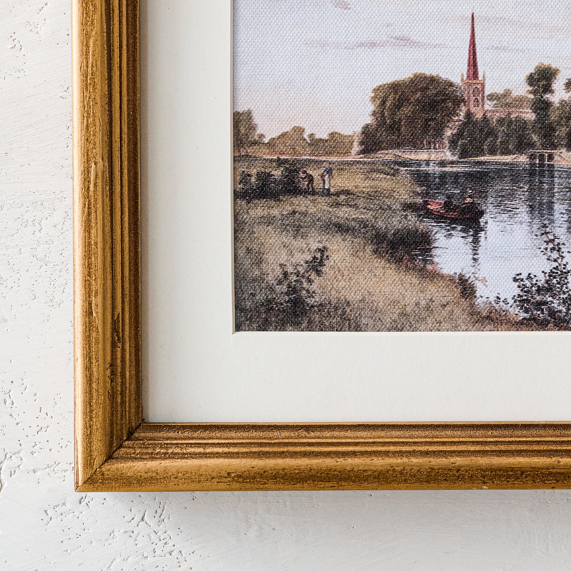 Vintage Steeple View close up of frame